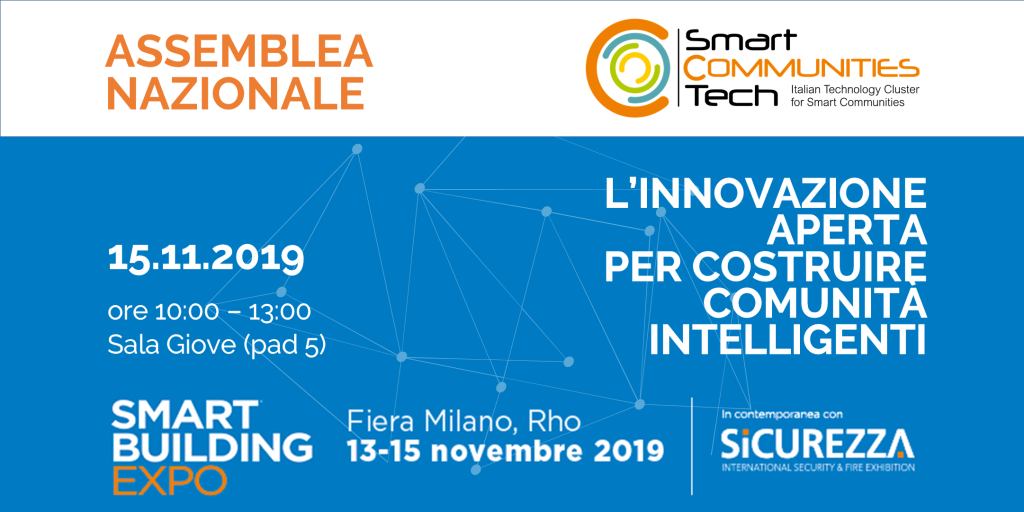 L’Assemblea del Cluster SmartCommunitiesTech a Smart Building Expo
