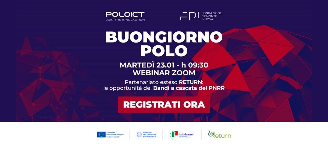 PNRR bandi RETURN – webinar 23 gennaio
