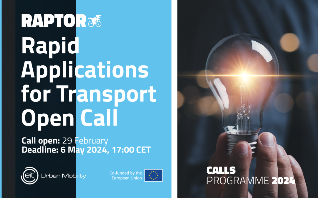 RAPTOR la call dell’EIT Urban Mobility per innovare la mobilità europea