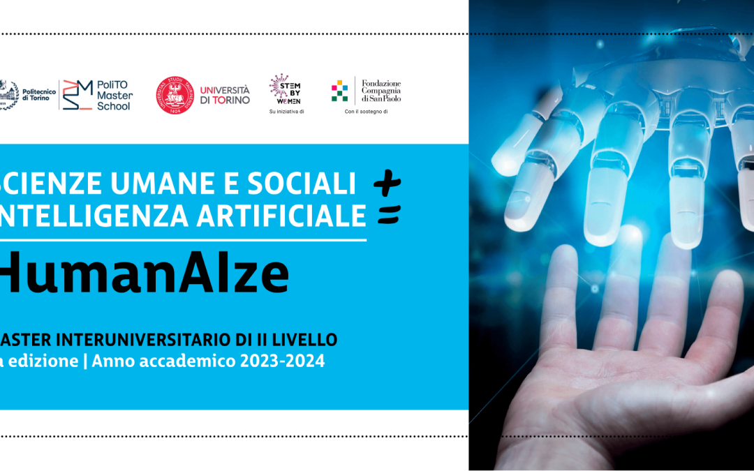 Master HumanAIze edizione II – iscrizioni fino al 29 aprile