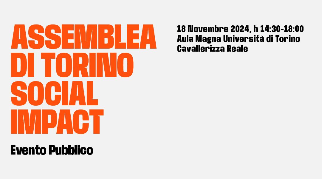 Assemblea generale di Torino Social Impact – 18 novembre