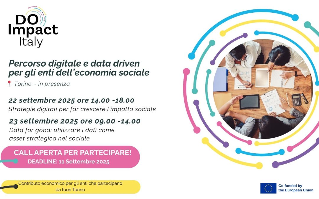 Fino a 1000€  di contributo per partecipare ai primi workshop italiani di DO Impact_Call aperta!