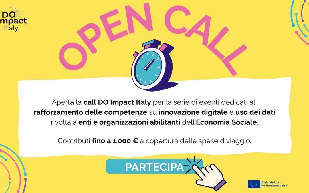 DO Impact Italy: aperta la call per il Digital & Data-Driven Programme