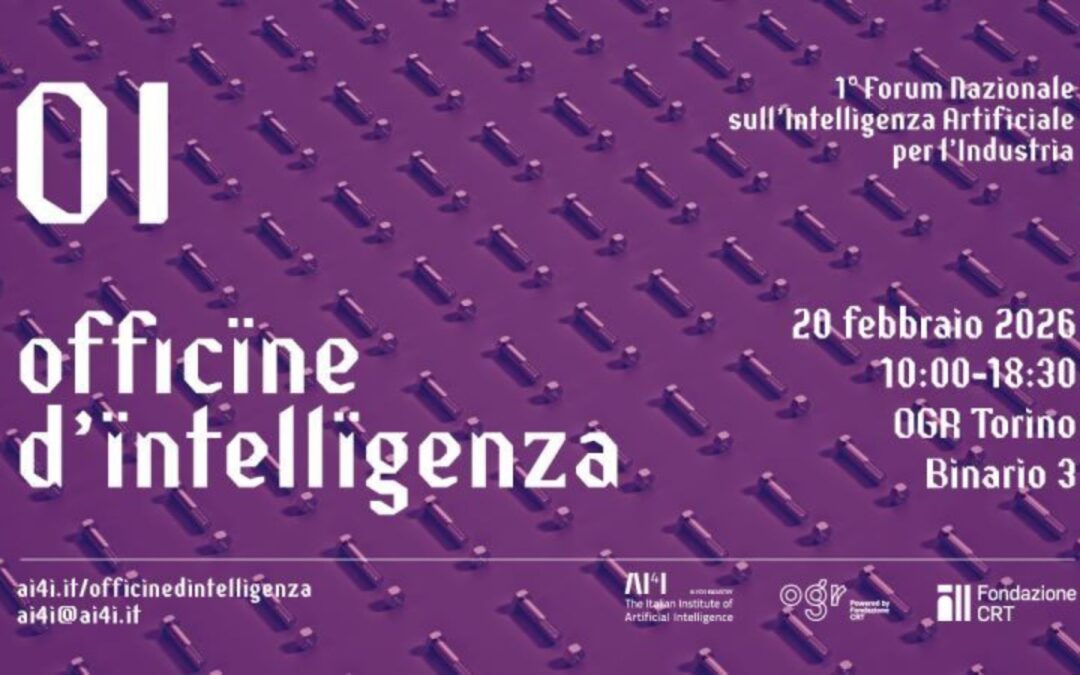 Officine d’Intelligenza: Torino ospita il primo Forum nazionale sull’AI per l’industria