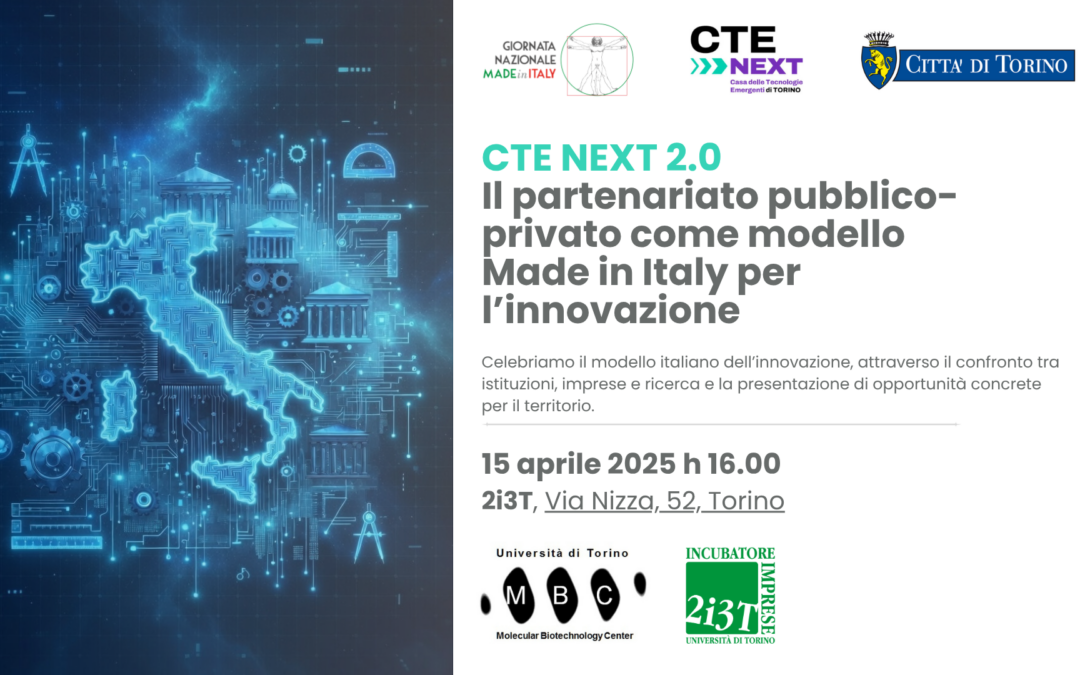 CTE NEXT 2.0: il partenariato pubblico-privato come modello Made in Italy per l’innovazione | 15 aprile 2026