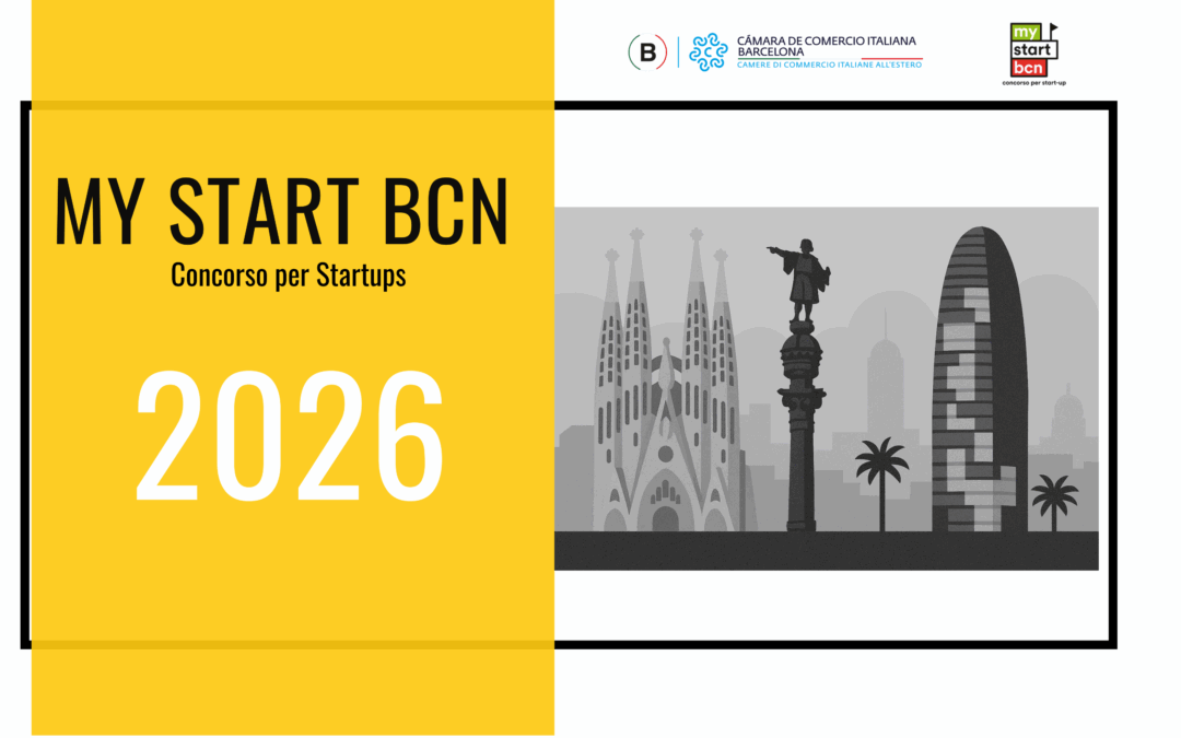 Concorso My Start BCN 2026 per start-up innovative. Candidature entro l’8 ottobre 2026