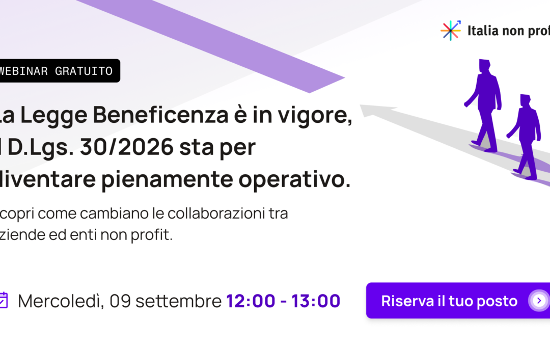 Webinar sulle nuove regole (e sanzioni) nelle partnership con il non profit_9 settembre
