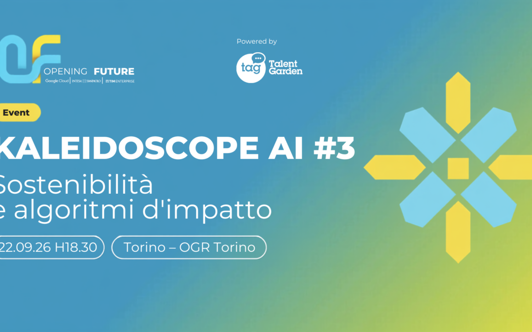 Kaleidoscope AI: un ciclo di incontri per comprendere l’impatto dell’AI sulle imprese_22 settembre